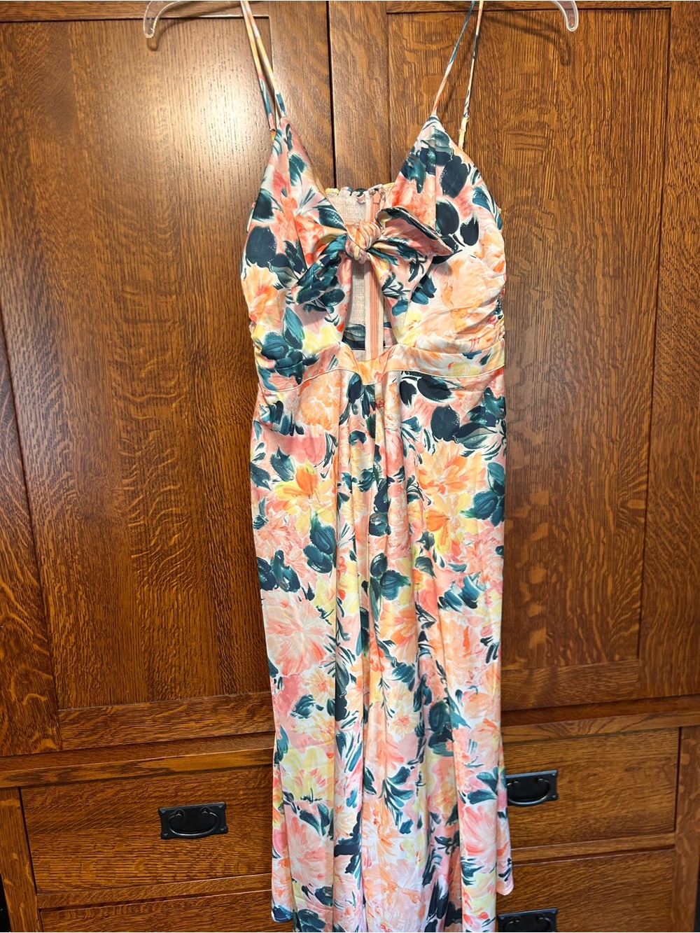 Floral midi dress large